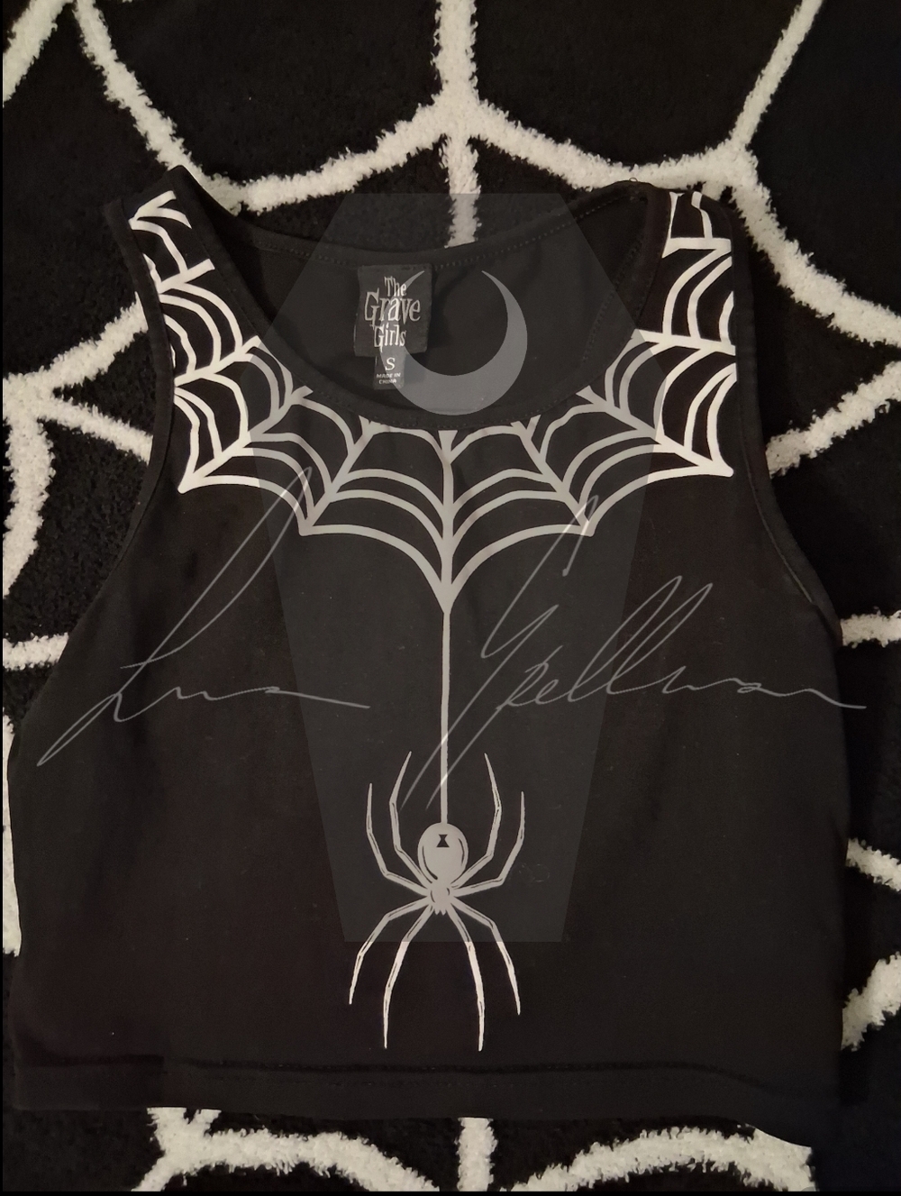 The Grave Girls Web Of Secrets Sports Bra Top